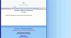 Desktop Screenshot of forums.premierwebsitesolutions.com